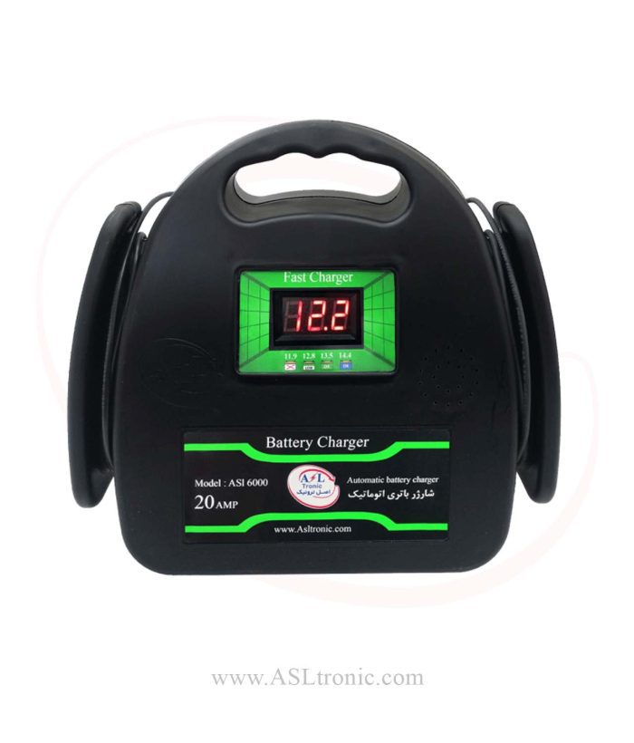 شارژر باتری 20 آمپر اتوماتیک مدل ASL6000 - شارژر باتری ماشین - اصل ترونیک