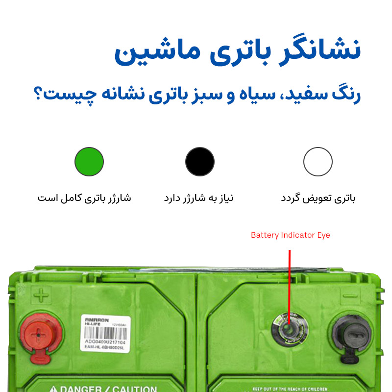 نشانگر باتری ماشین - تستر باتری و دینام ماشین - اصل ترونیک - تسترونیک